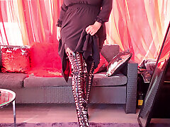 Try on Haul: Thigh High Boots! Arya Grander