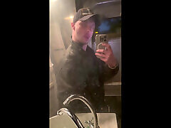 Kinkysirius in Chav Scally Outfit in the Most Dirty Train Toilet