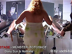 Backstage at a Photo Shoot with Dany Sun and Teen Nathalie