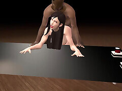 Tifa Needs A Bigger Partner In Doggy Position