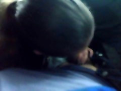 blowjob from sexy girl in my car. not my wife