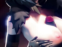 Arlecchino Fucks a Big Hilichurl Cock with Her chupke se sex karte teen anal mhbhj 3D Paizuri Animation Genshin Impact