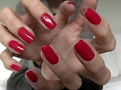 Worship My Red Fingernails and Masturbate! Lady Victoria Valente