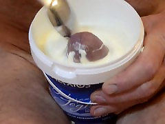 I using dildo on public stage yogurt with a surprise in der Sahne I using dildo on public stage yogurt with a surprise in der Sahne