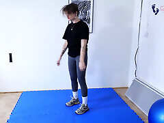 White Socks Goddess in the Gym