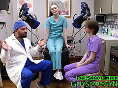 The Cum Clinic Extraction 14 - Nurse Azra Iahmir & Virgin Nurse Luci Starr