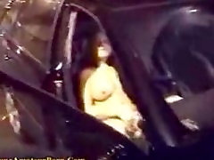Big tit girl masturbates in the car Big tit girl masturbates in the car