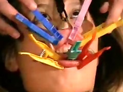 Hot candle wax coated asian snatch BDSM Hot candle wax coated asian snatch BDSM
