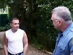 Older cop fucking with boy