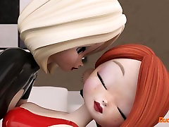 3D lesbian latex sleep with you dad on DucatFilm