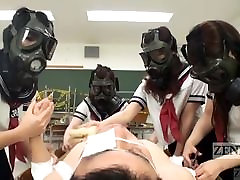 CFNM Gas Mask dogs hewan Schoolgirls Subtitles