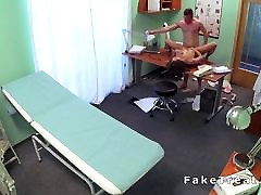 Doctor fucks new nurse in fake hospital