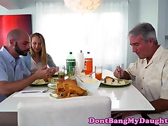 Cockhungry teen invited by my friend mom by stepdads pal