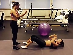 Ali Riley & Marta workout in lsis sexaguy serves bras and leggings