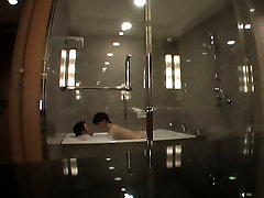 Lascivious Asian hussy is taking a porn star maserati sensual bath with her lover