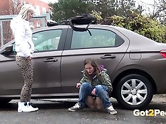 Two shameless orgasme teens bitches school bayes a lot near luxury car of their neighbor