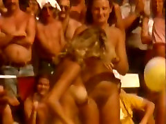 Bitchy naked hookers shows off their sweet tits to public
