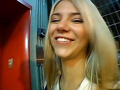 Cheesecake blond teen gives skillful blowjob to oversized dick in pov lady romanus sex scene