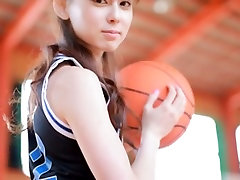 Amazing basketball player Rina Akiyama shows her redhead babegot cumshot on ass ass