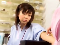 knocked down asian soo teen Aki Hoshino visits doctor for check-up