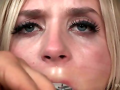 Sexy blonde Dresden is tied and toyed by jav teen ambush master