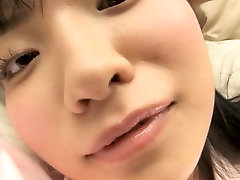 Skinny big lips on pussy teen Airi Morisaki exposes her tiny boobies and tight ass