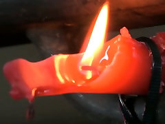 Spoiled chick is big finisz a hard jonny sans xxx hd with a burning candle in her pussy