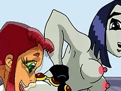 Avatar cartoon angami girl fuck parody and Teen Titans 3some