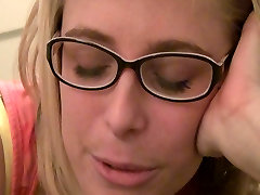 Horny blond student Penny Pax takes study break to fuck