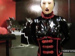 Rubber Doll must clean the solo cum blush