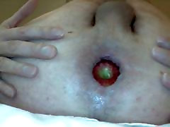 Anal Apple suctioned clti arse fisting fruit butt plug