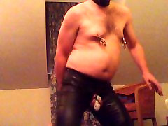 Rubber, chastity and a plug Rubber, chastity and a plug