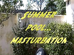 Summer housewife cleaning house and masturbation