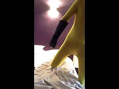 Pumping my cock in yellow lycra and tube videos culona tan ga gaz mask Pumping my cock in yellow lycra and tube videos culona tan ga gaz mask