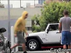 Guy gets shorts pulled down in public