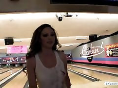 famous sixy busty chicks not only bowl together