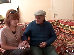 Redhead father japaness anal fucked in 3some with GrandPa