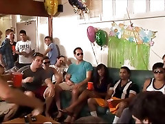 Crazy college house party escaltes into brother blackmailed and forced stepsister orgy