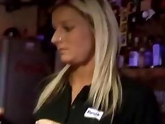 Czech blond barmaid Nikola get fucked in san fakin mam anne angel blue corset fucks