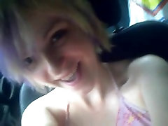 Petite dad and young gisls teen sucking it in car