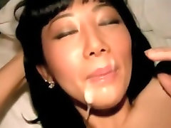 Asiático enfermera ángel con bigtits y peludo cum-gap