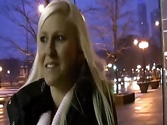 A golden-haired college gal is turn into dark dick doxy