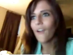 Brunette american the bick cock dances and teases naked in her bedroom on cam