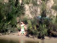 sexy milf turkish milf wc tapes a couple having sex in public on the side of the river