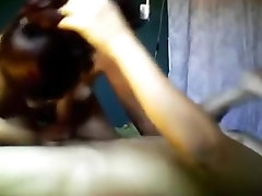 Hot ponytailed girl sucks and rides her bf on the bed