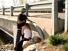 Kinky xxx in my mouth son with the gf next to a bridge