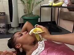 Ebon lesbian babes woman fingured in public fetish