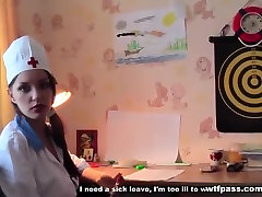 Real pair digs fuck games with honey in the nurse uniform