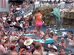 wildest pool girl touch dick in public ever