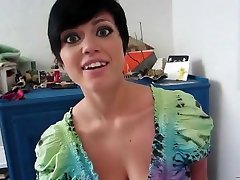 Teen Veronica retro pool cleaner in first time anal